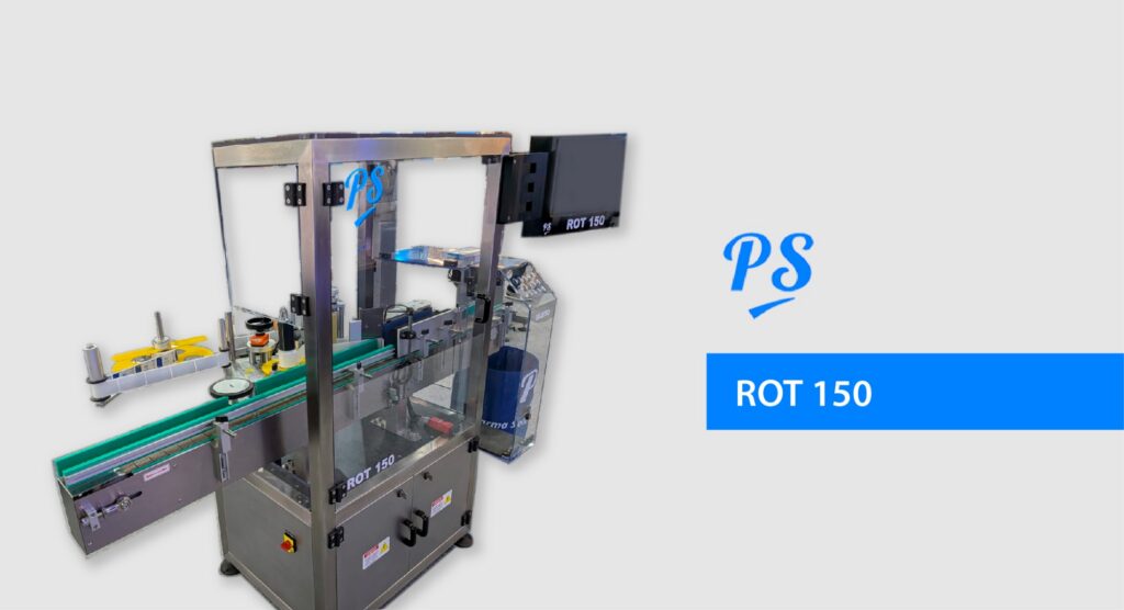 PHARMA SOLUTIONS ROT 150: ROTULADORA AUTOMÁTICA PARA FRASCOS