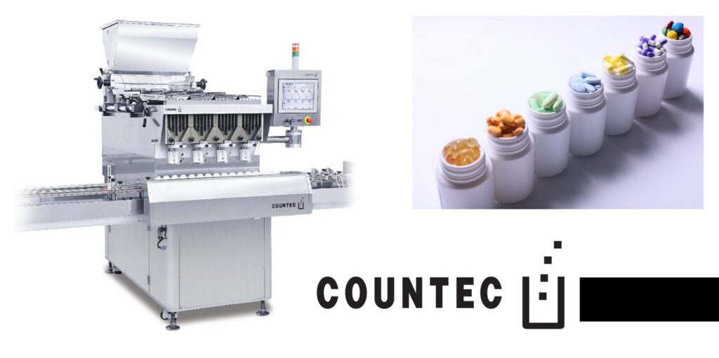 DMC-200 de Countec: Llenadora y contadora de cápsulas y comprimidos